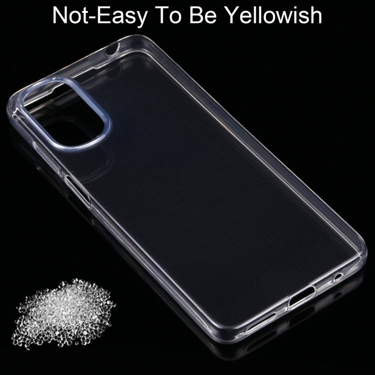 TRANSPARENTNÝ Silikónový obal pre Motorola Moto E32 / E32s - priesvitný