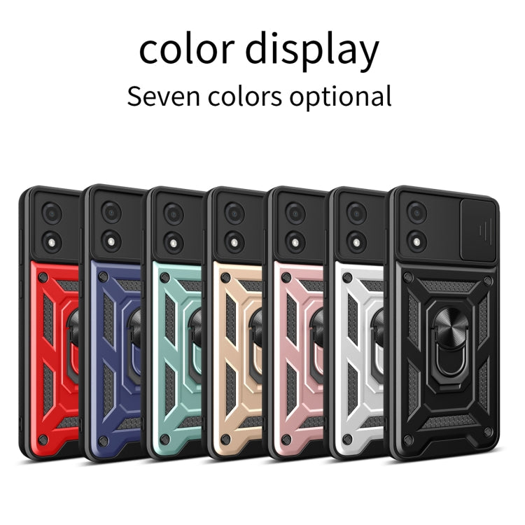 SLIDING ARMOR Tvrdený kryt pre Motorola Moto E13 - sivý