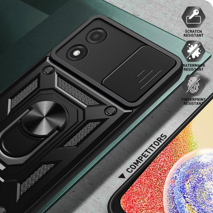 SLIDING ARMOR Tvrdený kryt pre Motorola Moto E13 - sivý