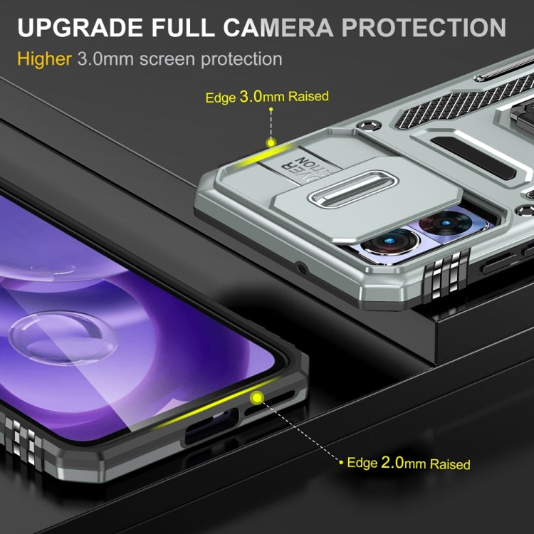 HOLDER ARMOR Tvrdený kryt pre Motorola Edge 30 Neo - sivý