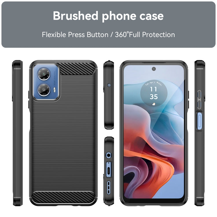 CARBON Zadný obal pre Motorola Moto G34 5G - čierny