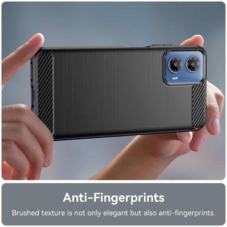 CARBON Zadný obal pre Motorola Moto G34 5G - čierny