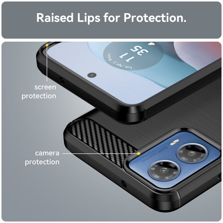 CARBON Zadný obal pre Motorola Moto G34 5G - čierny