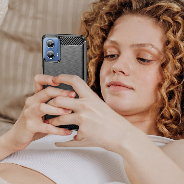 CARBON Zadný obal pre Motorola Moto G34 5G - čierny