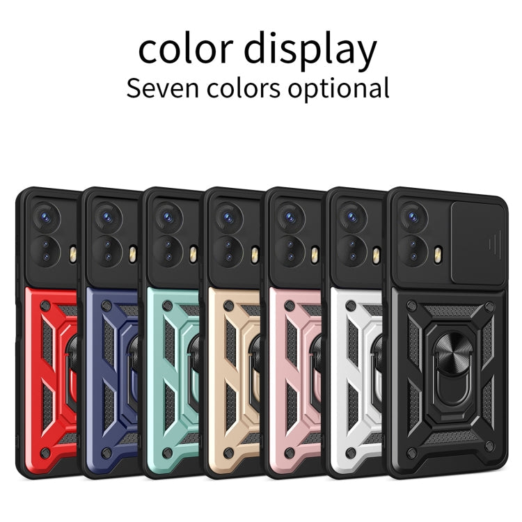 SLIDING ARMOR Tvrdený kryt pre Motorola Moto G53 5G - sivý