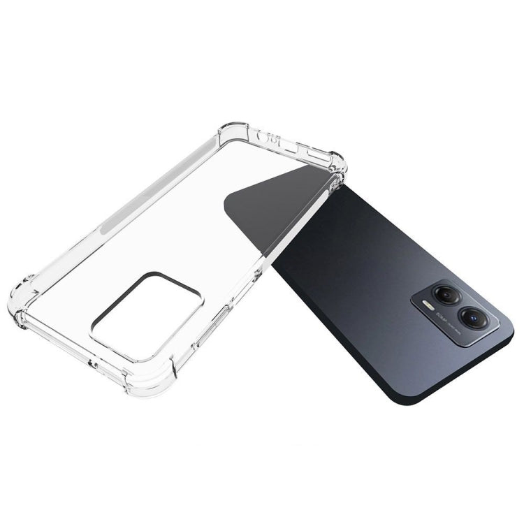 TRANSPARENTNÝ Silikónový obal pre Motorola Moto G53 5G - priesvitný