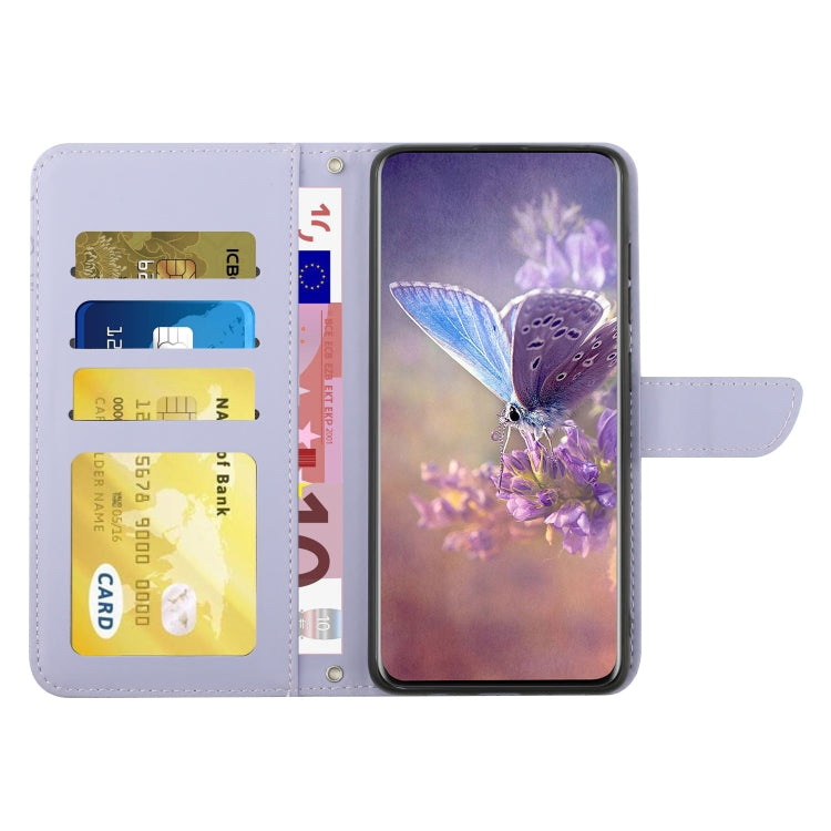 BUTTERFLY Knižkové puzdro pre Motorola Moto G14 - fialové