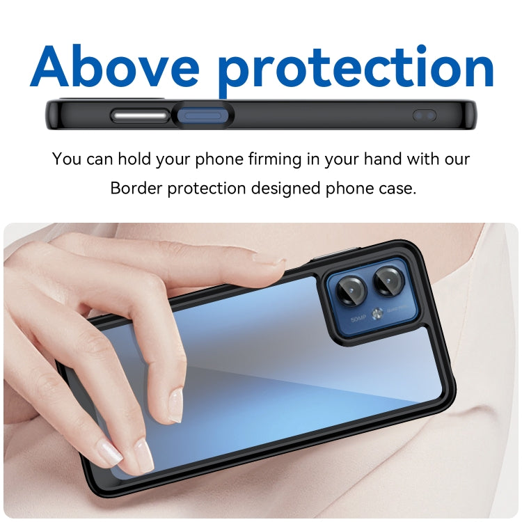 ACRYLIC Zadný kryt pre Motorola Moto G14 - čierny