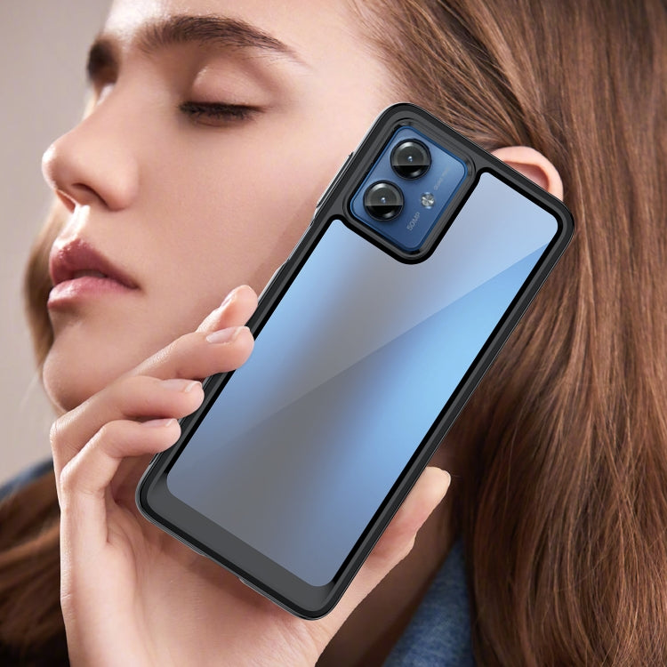 ACRYLIC Zadný kryt pre Motorola Moto G14 - čierny