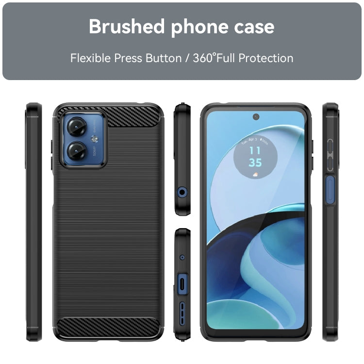 CARBON Zadný obal pre Motorola Moto G14 - čierny