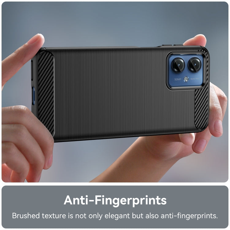 CARBON Zadný obal pre Motorola Moto G14 - čierny