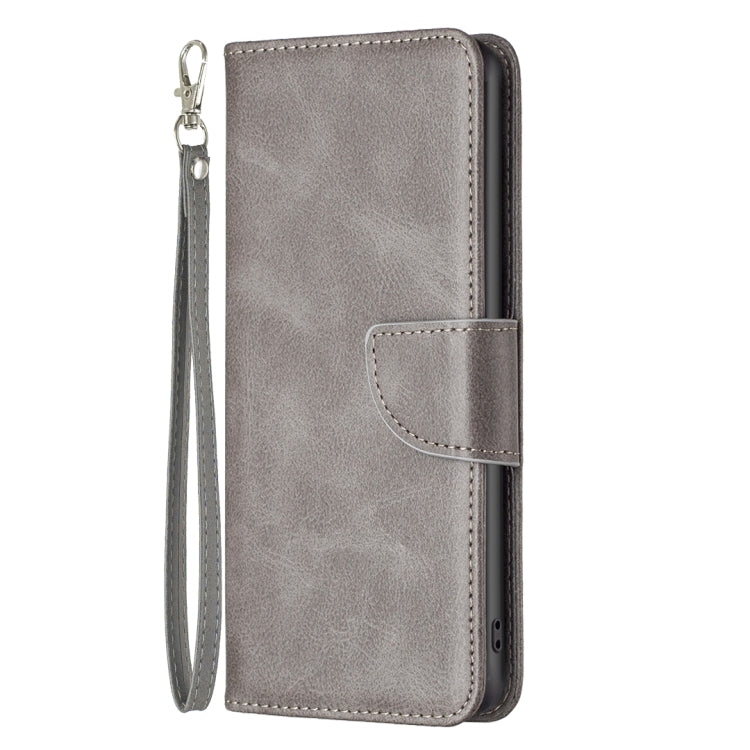 LAMBSKIN Knižkové puzdro pre Motorola Moto G42 - sivé