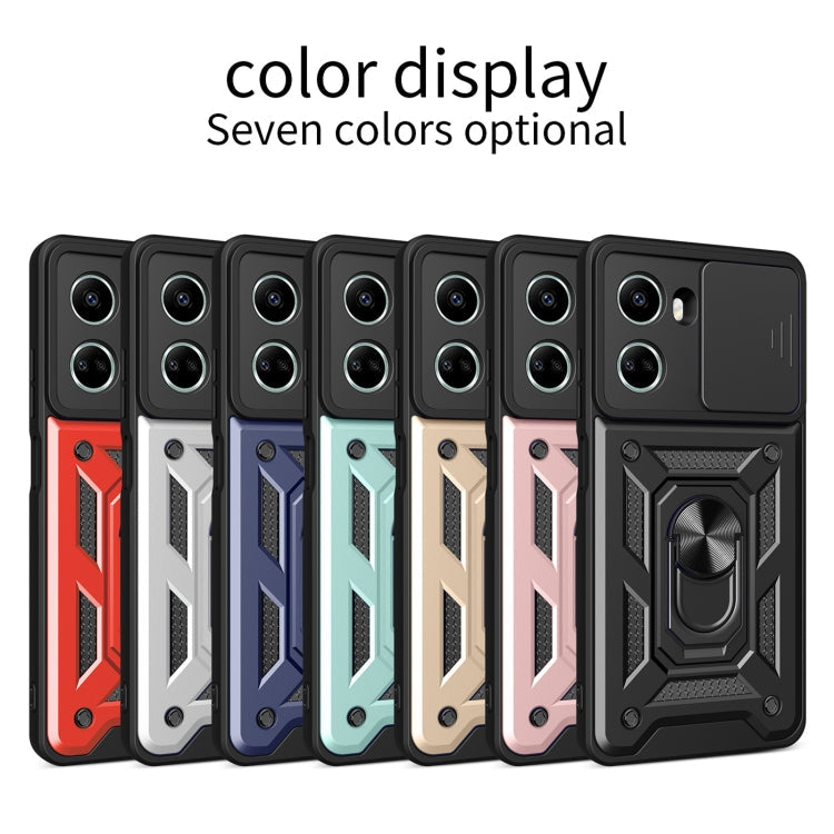 SLIDING ARMOR Tvrdený kryt pre Huawei nova 10 SE - sivý