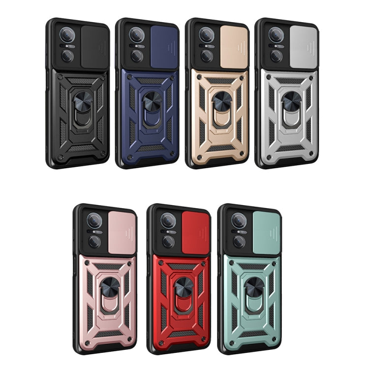 SLIDING ARMOR Tvrdený kryt pre Huawei Nova 9 SE - zlatý