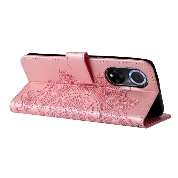 FLOWER Knižkové puzdro pre Huawei Nova 9 - ružové
