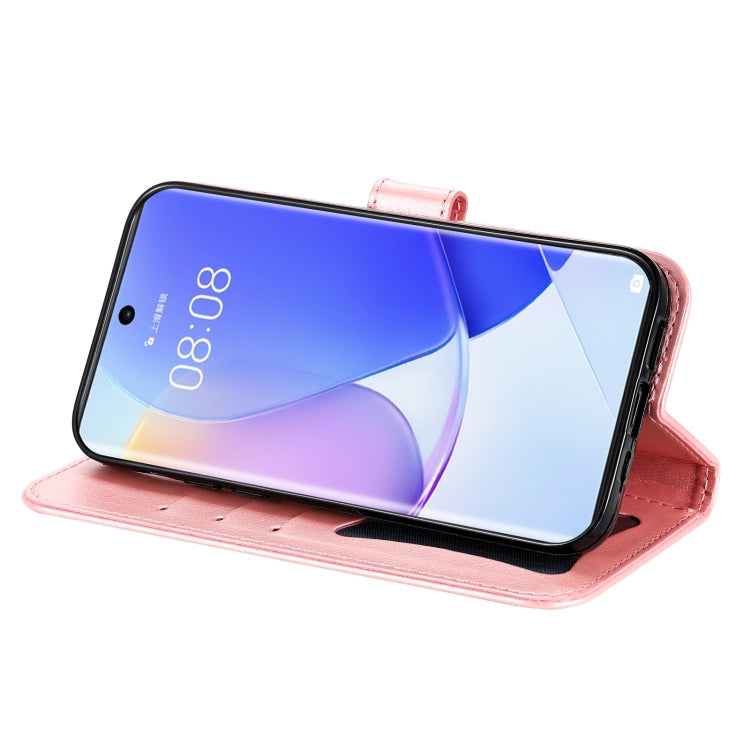 FLOWER Knižkové puzdro pre Huawei Nova 9 - ružové