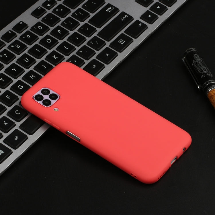 MATT Silikónový obal pre Huawei P40 Lite - červený