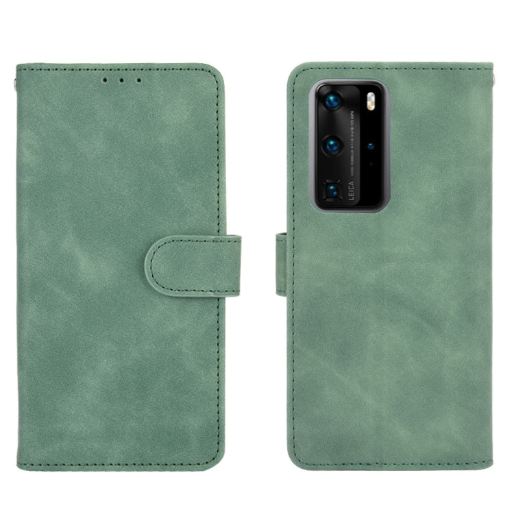 SOLID Knižkové puzdro pre Huawei P40 Pro - zelené