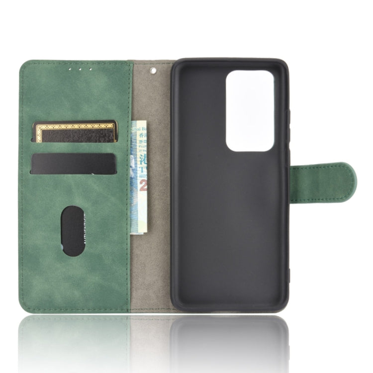 SOLID Knižkové puzdro pre Huawei P40 Pro - zelené