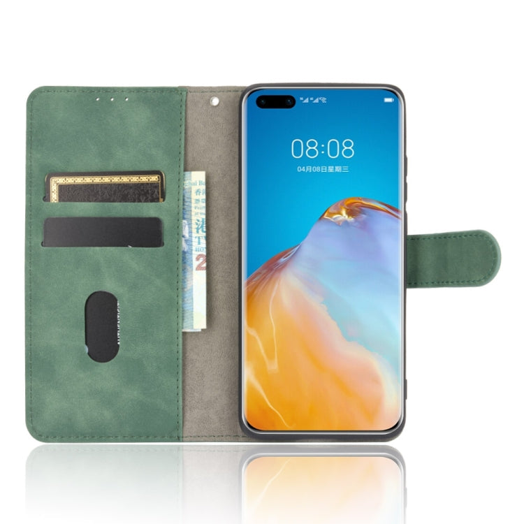 SOLID Knižkové puzdro pre Huawei P40 Pro - zelené
