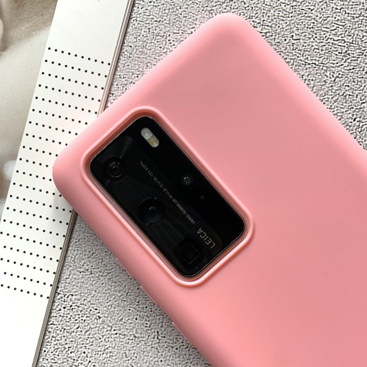 MATT Silikónový obal pre Huawei P40 Pro - červený