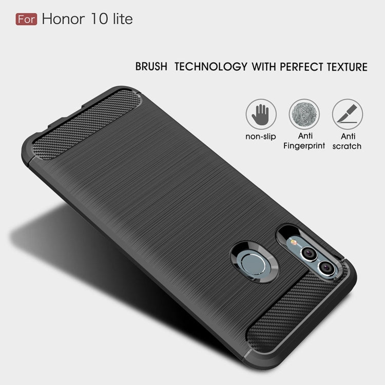 CARBON Zadný obal pre Huawei P Smart 2019 / Honor 10 Lite - modrý