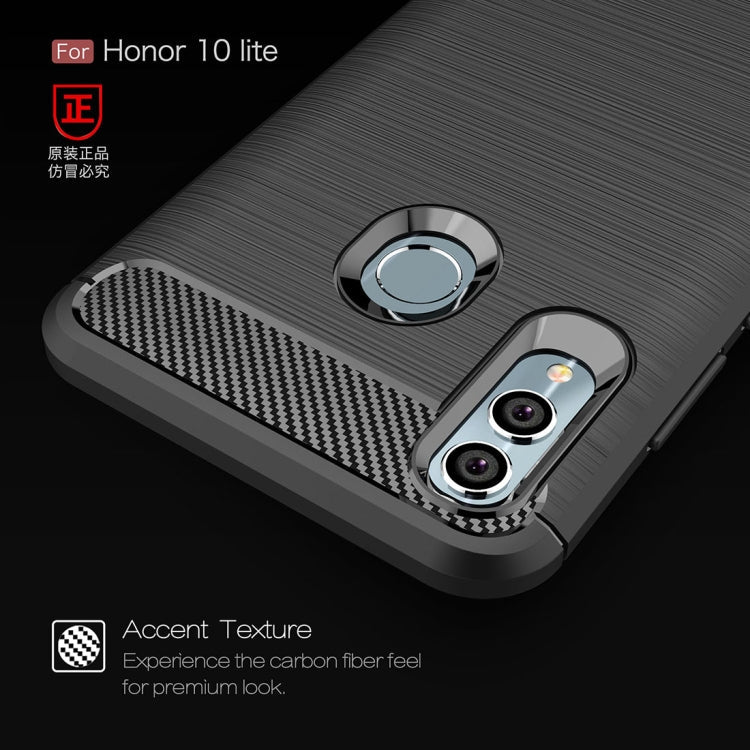 CARBON Zadný obal pre Huawei P Smart 2019 / Honor 10 Lite - modrý