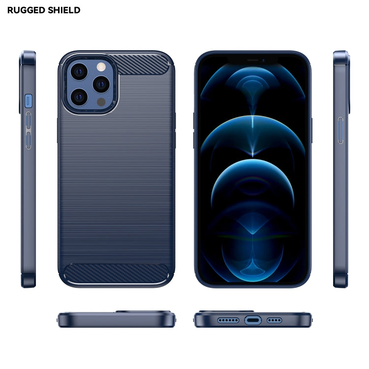 CARBON Zadný obal pre Apple iPhone 12 Pro Max - modrý