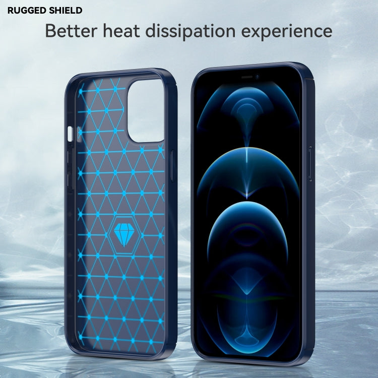 CARBON Zadný obal pre Apple iPhone 12 Pro Max - modrý