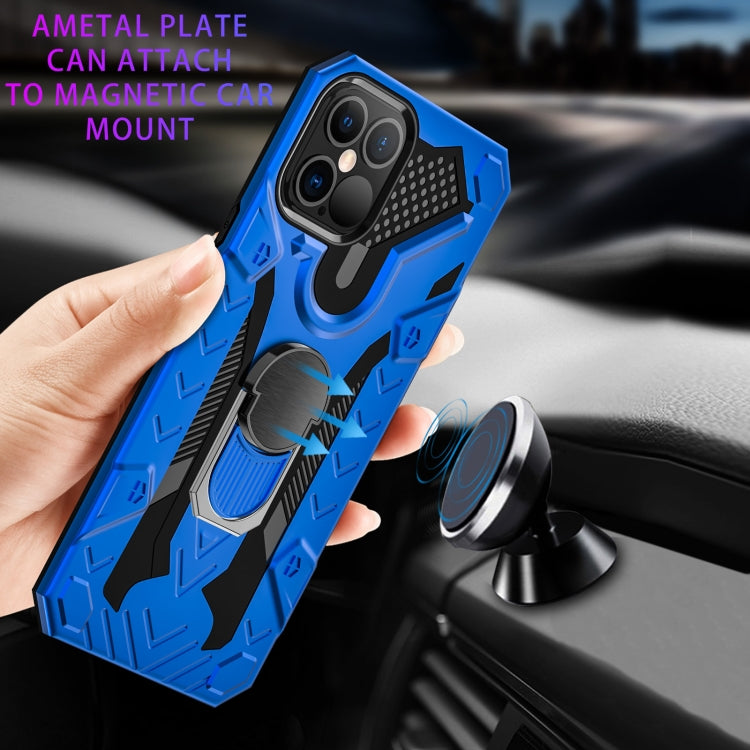 HOLDER ARMOR Tvrdený kryt pre Apple iPhone 12 / iPhone 12 Pro - modrý