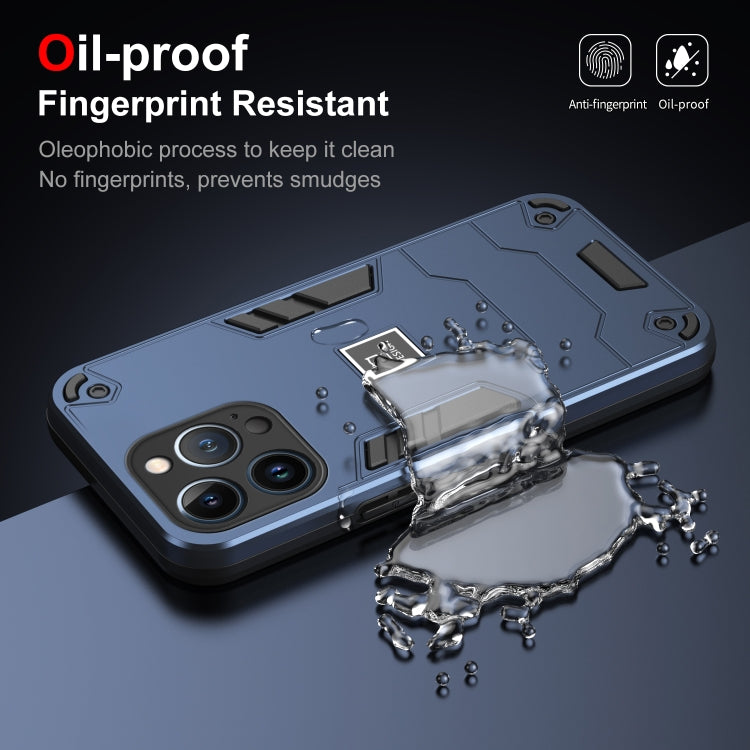 HOLDER ARMOR Tvrdený kryt pre Apple iPhone 13 Pro Max - modrý