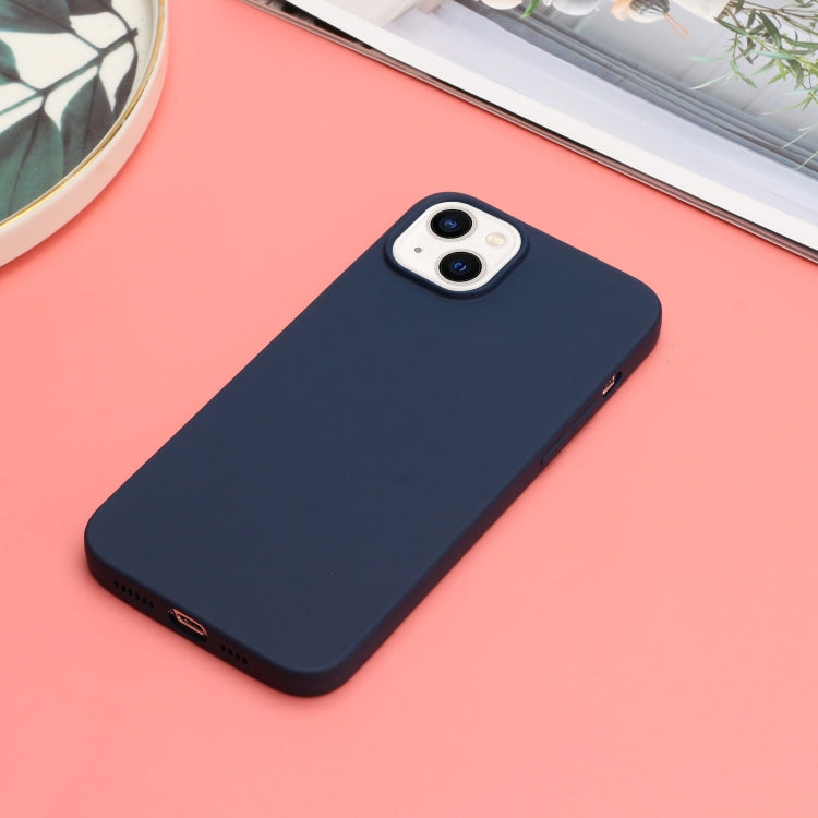 MATT Silikónový obal pre Apple iPhone 14 - modrý
