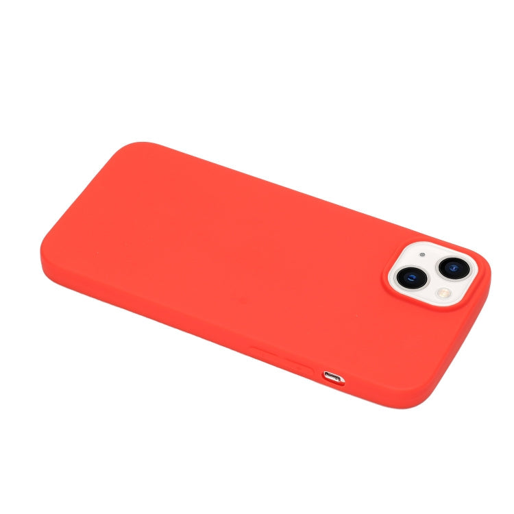 MATT Silikónový obal pre Apple iPhone 14 - červený