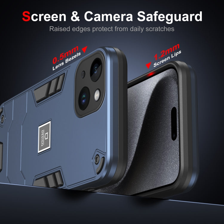 HOLDER ARMOR Tvrdený kryt pre Apple iPhone 14 Plus - modrý