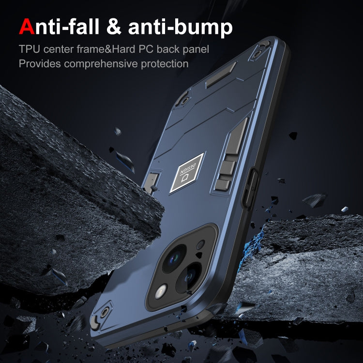 HOLDER ARMOR Tvrdený kryt pre Apple iPhone 14 Plus - modrý