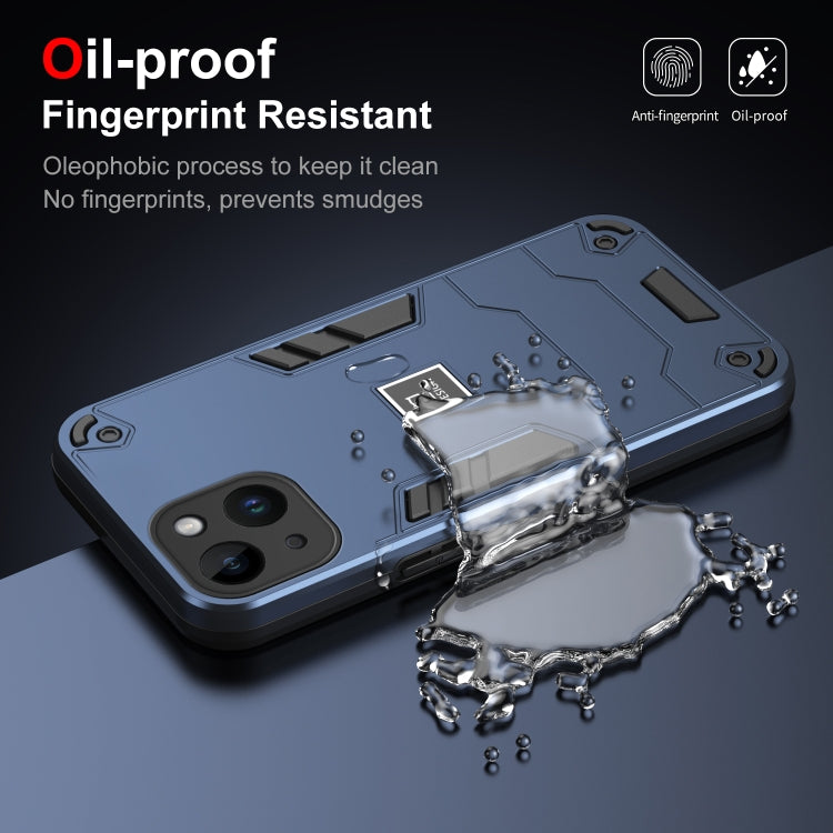 HOLDER ARMOR Tvrdený kryt pre Apple iPhone 14 Plus - modrý