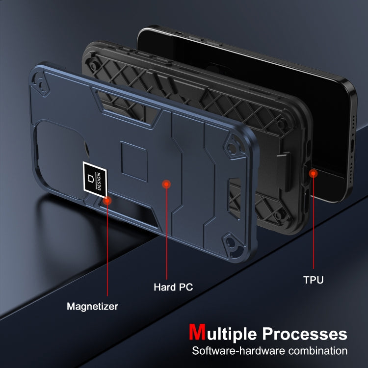 HOLDER ARMOR Tvrdený kryt pre Apple iPhone 14 Plus - modrý