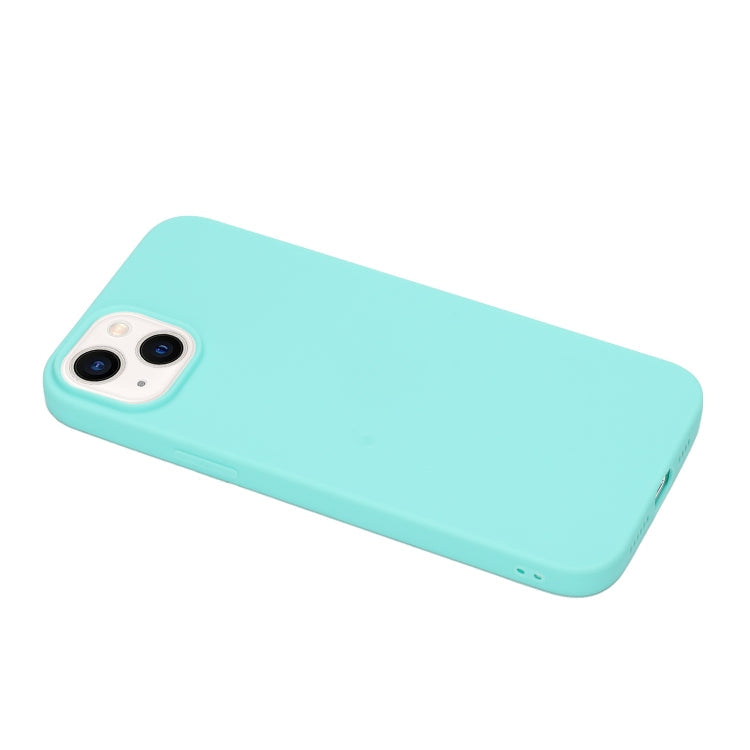 MATT Silikónový obal pre Apple iPhone 14 Plus - mentolový