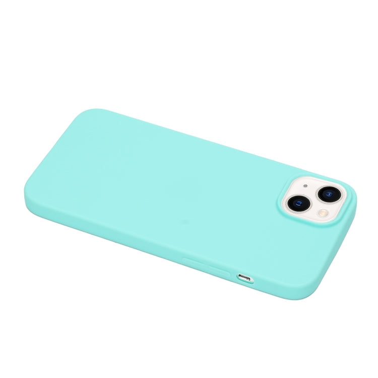 MATT Silikónový obal pre Apple iPhone 14 Plus - mentolový