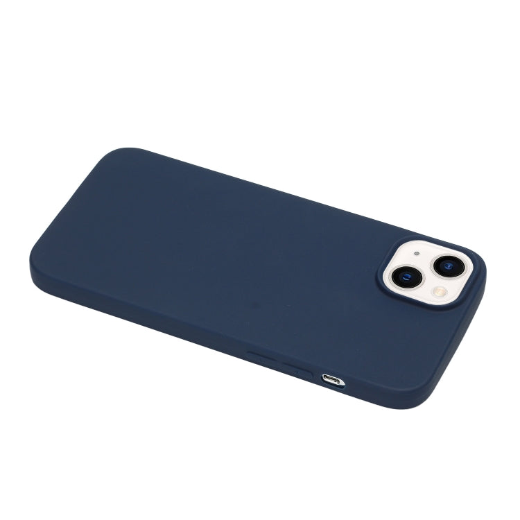 MATT Silikónový obal pre Apple iPhone 14 Plus - modrý