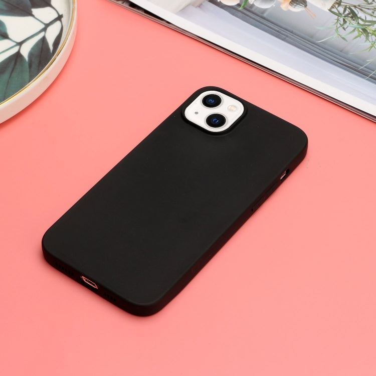 MATT Silikónový obal pre Apple iPhone 14 Plus - čierny