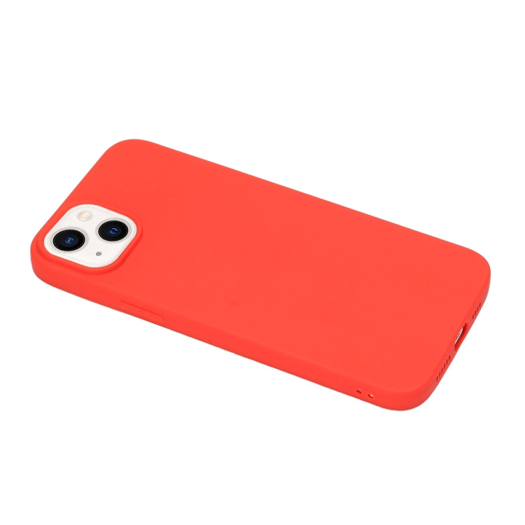 MATT Silikónový obal pre Apple iPhone 14 Plus - červený