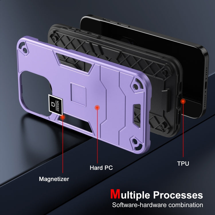 HOLDER ARMOR Tvrdený kryt pre Apple iPhone 14 Pro - fialový