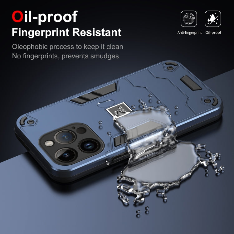 HOLDER ARMOR Tvrdený kryt pre Apple iPhone 14 Pro - modrý