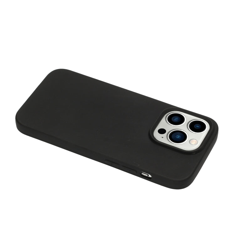 MATT Silikónový obal pre Apple iPhone 14 Pro - čierny