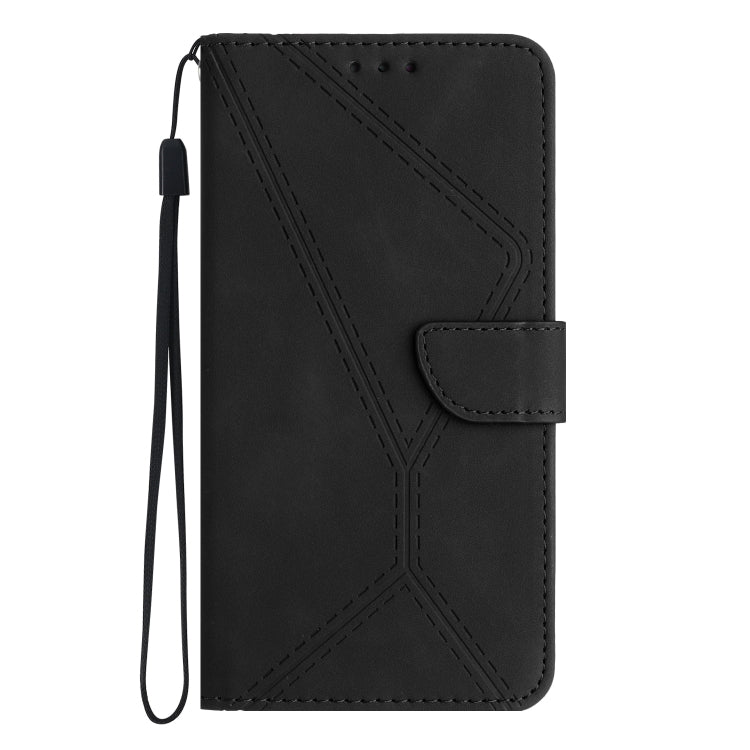 STITCHING Knižkové puzdro pre Apple iPhone 14 Pro Max - čierne