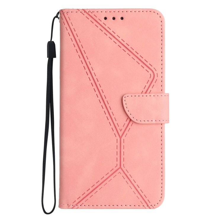 STITCHING Knižkové puzdro pre Apple iPhone 14 Pro Max - ružové