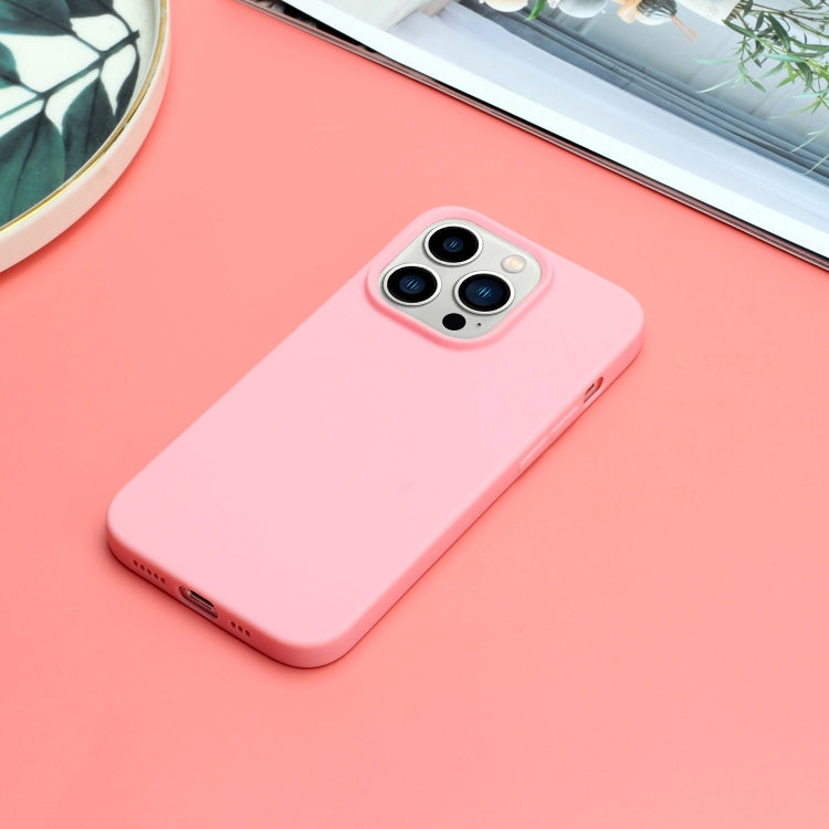 MATT Silikónový obal pre Apple iPhone 14 Pro Max - ružový