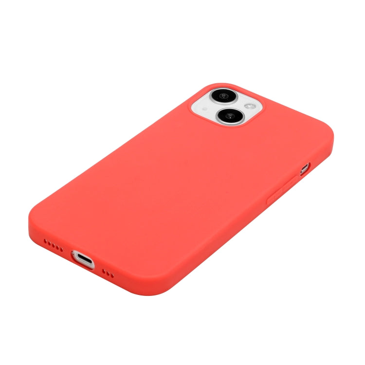 MATT Silikónový obal pre Apple iPhone 15 - červený