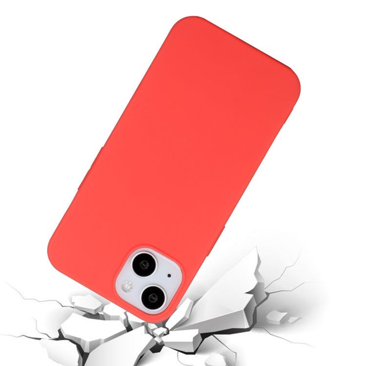 MATT Silikónový obal pre Apple iPhone 15 - červený